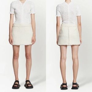 Proenza Schouler White Label Tweed Knitted Mini Skirt NEW